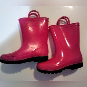 Size 13 girls pink Rainboots